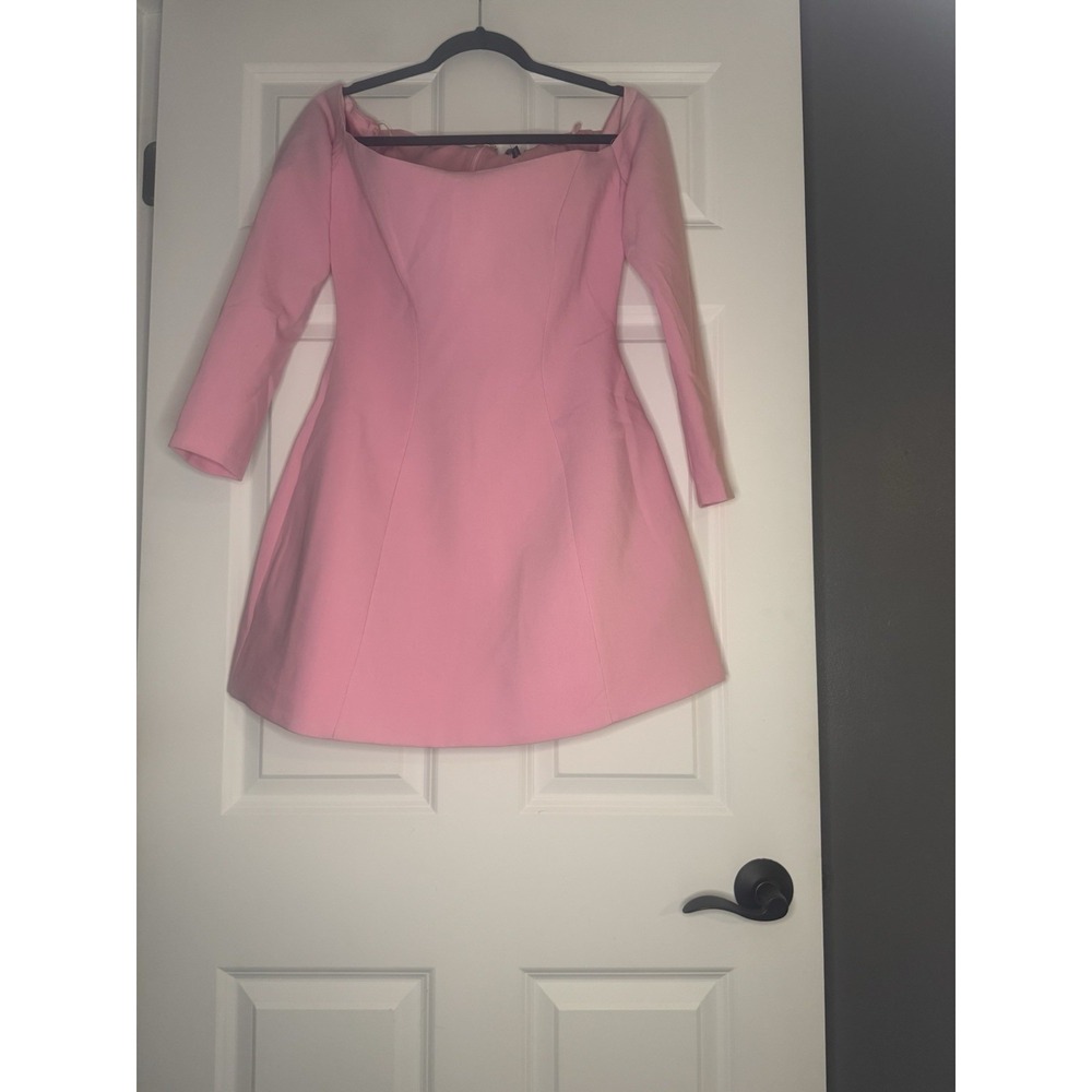 Anthropologie Bardot Off The Shoulder Pink Dress Size 6 Nwt $179